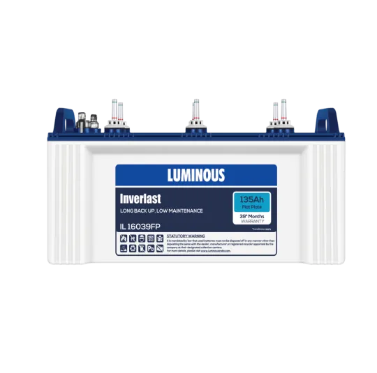 Luminous flat plate inverter battery in Chengalpattu